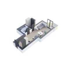1 pokój, mieszkanie 30,86 m², piętro 3, oferta nr A3.1, Rezydencja Ogród Saski, Lublin, Wieniawa, ul. Wieniawska 7/Jasna 7