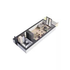 1 pokój, mieszkanie 28,91 m², piętro 3, oferta nr A3.4, Rezydencja Ogród Saski, Lublin, Wieniawa, ul. Wieniawska 7/Jasna 7