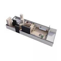 1 pokój, mieszkanie 28,85 m², piętro 1, oferta nr C1.6, Rezydencja Ogród Saski, Lublin, Wieniawa, ul. Wieniawska 7/Jasna 7