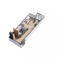 1 pokój, mieszkanie 35,37 m², piętro 2, oferta nr C2.18, Rezydencja Ogród Saski, Lublin, Wieniawa, ul. Wieniawska 7/Jasna 7
