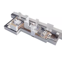 2 pokoje, mieszkanie 43,60 m², piętro 7, oferta nr D7.6, Rezydencja Ogród Saski, Lublin, Wieniawa, ul. Wieniawska 7/Jasna 7