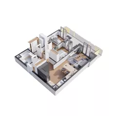 3 pokoje, mieszkanie 71,75 m², piętro 1, oferta nr C1.3, Rezydencja Ogród Saski, Lublin, Wieniawa, ul. Wieniawska 7/Jasna 7