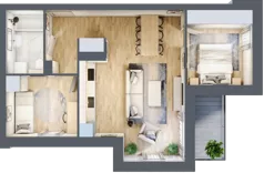 3 pokoje, apartament 55,78 m², parter, oferta nr K1.0.M03, Miasto Ogród Karłowice, Wrocław, Karłowice-Różanka, Psie Pole, ul. ks. Norberta Bończyka 40
