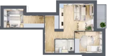 3 pokoje, apartament 59,34 m², piętro 2, oferta nr K2.2.M64, Miasto Ogród Karłowice, Wrocław, Karłowice-Różanka, Psie Pole, ul. ks. Norberta Bończyka 40