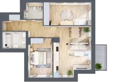 3 pokoje, apartament 68,89 m², piętro 2, oferta nr K4.2.M70, Miasto Ogród Karłowice, Wrocław, Karłowice-Różanka, Psie Pole, ul. ks. Norberta Bończyka 40