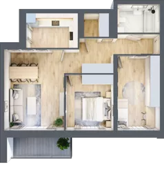 3 pokoje, apartament 67,77 m², piętro 2, oferta nr K4.2.M75, Miasto Ogród Karłowice, Wrocław, Karłowice-Różanka, Psie Pole, ul. ks. Norberta Bończyka 40