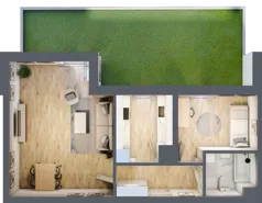 2 pokoje, mieszkanie 52,77 m², parter, oferta nr L0/K3/11, Wybrzeże Reymonta 3, Wrocław, Kleczków, Psie Pole, ul. Władysława Reymonta
