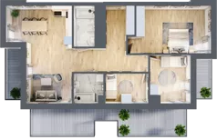 4 pokoje, mieszkanie 92,52 m², piętro 6, oferta nr L6/K3/07, Wybrzeże Reymonta 3, Wrocław, Kleczków, Psie Pole, ul. Władysława Reymonta