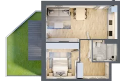 2 pokoje, mieszkanie 48,00 m², piętro 2, oferta nr R.1.2.23, Partynice House II, Wrocław, Krzyki-Partynice, Krzyki, ul. Kawalerzystów