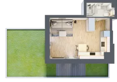 1 pokój, mieszkanie 26,52 m², piętro 1, oferta nr 01.1.M10, Mieszczańska Park, Wrocław, Nadodrze, ul. Dmowskiego