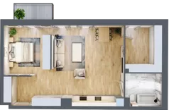 1 pokój, mieszkanie 74,04 m², piętro 1, oferta nr 01.3.M02, Mieszczańska Park, Wrocław, Nadodrze, ul. Dmowskiego