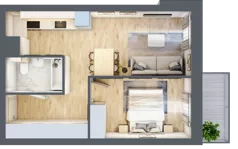 2 pokoje, mieszkanie 38,23 m², piętro 2, oferta nr 02.4.M03, Mieszczańska Park, Wrocław, Nadodrze, ul. Dmowskiego