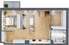 1 pokój, mieszkanie 74,05 m², piętro 3, oferta nr 03.3.M05, Mieszczańska Park, Wrocław, Nadodrze, ul. Dmowskiego
