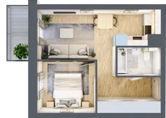 2 pokoje, mieszkanie 32,52 m², piętro 3, oferta nr 03.5.M11, Mieszczańska Park, Wrocław, Nadodrze, ul. Dmowskiego