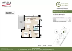 3 pokoje, mieszkanie 51,41 m², piętro 1, oferta nr A10, Wzgórze Gustawa, Kraków, Wzgórza Krzesławickie, Zesławice, ul. Gustawa Morcinka