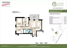 4 pokoje, mieszkanie 65,17 m², piętro 2, oferta nr B15, Wzgórze Gustawa, Kraków, Wzgórza Krzesławickie, Zesławice, ul. Gustawa Morcinka