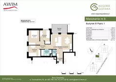 4 pokoje, mieszkanie 65,17 m², piętro 1, oferta nr B8, Wzgórze Gustawa, Kraków, Wzgórza Krzesławickie, Zesławice, ul. Gustawa Morcinka
