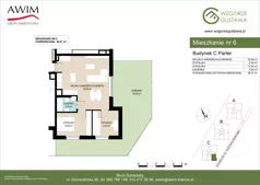 3 pokoje, mieszkanie 56,07 m², parter, oferta nr C6, Wzgórze Gustawa, Kraków, Wzgórza Krzesławickie, Zesławice, ul. Gustawa Morcinka