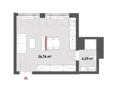 1 pokój, mieszkanie 30,95 m², piętro 7, oferta nr 54/Z54-A.07.16, Żelazna 54, Warszawa, Wola, Mirów, ul. Żelazna 54