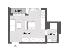 1 pokój, mieszkanie 28,65 m², piętro 5, oferta nr 54/Z54-A.05.18, Żelazna 54, Warszawa, Wola, Mirów, ul. Żelazna 54