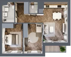 3 pokoje, mieszkanie 58,65 m², piętro 6, oferta nr 94, Nowa Mangalia - Etap II, Warszawa, Mokotów, Stegny, ul. Mangalia