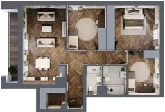 4 pokoje, mieszkanie 94,55 m², piętro 6, oferta nr 225, Nowa Mangalia - Etap II, Warszawa, Mokotów, Stegny, ul. Mangalia