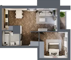 2 pokoje, mieszkanie 50,32 m², piętro 6, oferta nr 53, Nowa Mangalia - Etap II, Warszawa, Mokotów, Stegny, ul. Mangalia