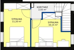 3 pokoje, mieszkanie 51,86 m², piętro 1, oferta nr G2, Słoneczna Karwia, Karwia, ul. Relaksowa 14