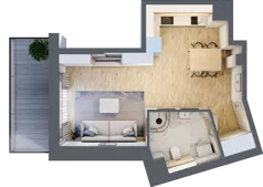 1 pokój, apartament inwestycyjny 31,89 m², piętro 2, oferta nr MN31, Apartamenty Wypoczynkowa, Jastrzębia Góra, ul. Wypoczynkowa