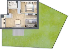 2 pokoje, apartament inwestycyjny 48,67 m², piętro 1, oferta nr MN27, Apartamenty Wypoczynkowa, Jastrzębia Góra, ul. Wypoczynkowa