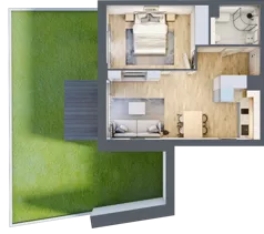 2 pokoje, apartament inwestycyjny 40,47 m², parter, oferta nr MN07, Apartamenty Wypoczynkowa, Jastrzębia Góra, ul. Wypoczynkowa