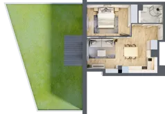 2 pokoje, apartament inwestycyjny 39,75 m², parter, oferta nr MN01, Apartamenty Wypoczynkowa, Jastrzębia Góra, ul. Wypoczynkowa