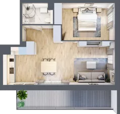 2 pokoje, apartament inwestycyjny 48,67 m², piętro 1, oferta nr MN27, Apartamenty Wypoczynkowa, Jastrzębia Góra, ul. Wypoczynkowa