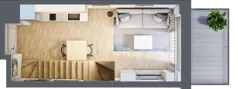 2 pokoje, apartament inwestycyjny 35,74 m², piętro 3, oferta nr MN54, Apartamenty Wypoczynkowa, Jastrzębia Góra, ul. Wypoczynkowa