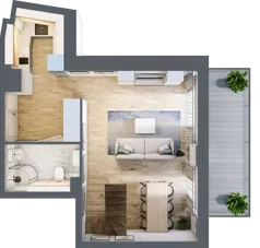 2 pokoje, apartament inwestycyjny 56,19 m², piętro 3, oferta nr MN59, Apartamenty Wypoczynkowa, Jastrzębia Góra, ul. Wypoczynkowa