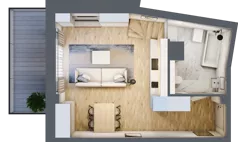 2 pokoje, apartament inwestycyjny 47,95 m², piętro 3, oferta nr MN63, Apartamenty Wypoczynkowa, Jastrzębia Góra, ul. Wypoczynkowa