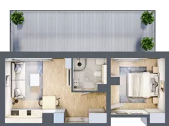 2 pokoje, apartament inwestycyjny 33,18 m², piętro 3, oferta nr MN57, Apartamenty Wypoczynkowa, Jastrzębia Góra, ul. Wypoczynkowa