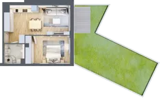 2 pokoje, apartament inwestycyjny 41,34 m², parter, oferta nr MN10, Apartamenty Wypoczynkowa, Jastrzębia Góra, ul. Wypoczynkowa