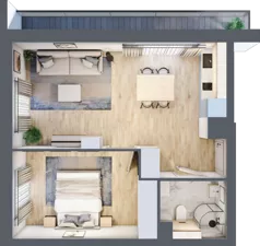 2 pokoje, apartament inwestycyjny 41,31 m², piętro 1, oferta nr MN17, Apartamenty Wypoczynkowa, Jastrzębia Góra, ul. Wypoczynkowa