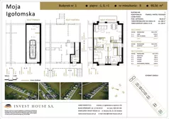 3 pokoje, mieszkanie 60,27 m², piętro 1, oferta nr D1-M2/B, Moja Igołomska - mieszkania , Kraków, Nowa Huta, Ruszcza, ul. Igołomska 59