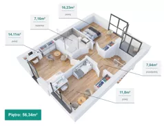 Dom 157,43 m², oferta nr Optimus, wolnostojący, Osiedle Malownicze cz. II, Wrocław, Leśnica, Fabryczna,  ul. Ślebodzińskiego/ ul. Burbianki/ ul. Wałkówskiej/ ul. Krzelowska