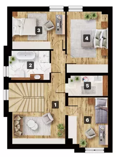 Dom 145,12 m², oferta nr Komfort+, typ II, Osiedle Malownicze cz. II, Wrocław, Leśnica, Fabryczna,  ul. Ślebodzińskiego/ ul. Burbianki/ ul. Wałkówskiej/ ul. Krzelowska