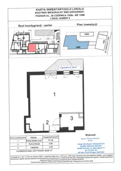1 pokój, mieszkanie 46,85 m², parter, oferta nr WS-B2-LM-M.0.5, Wilda Story, Poznań, Wilda, Wilda, ul. 28 Czerwca 1956 r. 156