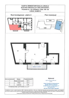 2 pokoje, mieszkanie 47,12 m², piętro 2, oferta nr WS-B1-LM-M.2.8, Wilda Story, Poznań, Wilda, Wilda, ul. 28 Czerwca 1956 r. 156
