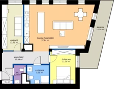 3 pokoje, apartament 80,69 m², piętro 2, oferta nr WS-B2-LM-M.2.6, Wilda Story, Poznań, Wilda, Wilda, ul. 28 Czerwca 1956 r. 156