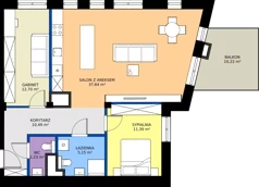 3 pokoje, apartament 79,66 m², piętro 1, oferta nr WS-B2-LM-M.1.6, Wilda Story, Poznań, Wilda, Wilda, ul. 28 Czerwca 1956 r. 156