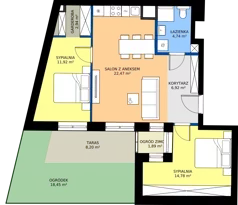 3 pokoje, apartament 65,78 m², parter, oferta nr WS-B2-LM-M.0.4, Wilda Story, Poznań, Wilda, Wilda, ul. 28 Czerwca 1956 r. 156
