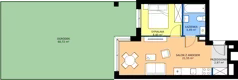 2 pokoje, mieszkanie 37,41 m², parter, oferta nr SM2-A1-LM-34_03, Świętego Michała, Poznań, Ostrów Tumski-Śródka-Zawady-Komandoria, Śródka, ul. Świętego Michała 34, 36, 38, 40