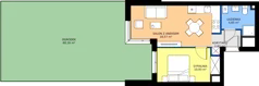 2 pokoje, mieszkanie 36,98 m², parter, oferta nr SM2-A1-LM-34_05, Świętego Michała, Poznań, Ostrów Tumski-Śródka-Zawady-Komandoria, Śródka, ul. Świętego Michała 34, 36, 38, 40