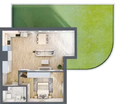 2 pokoje, apartament 59,60 m², parter, oferta nr 6A0001, Jaśminowy Mokotów VI Wille Miejskie, Warszawa, Mokotów, Stegny, ul. Białego Dębu
